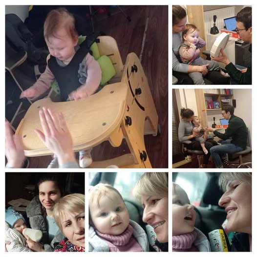 Zosia w drodze na terapię wzrokową we Wrocławiu